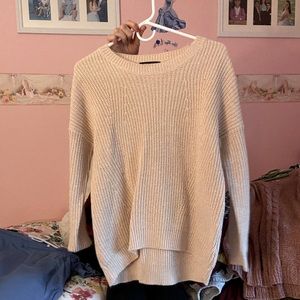 blush crew neck sweater